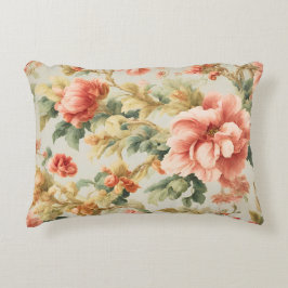素晴らしい優しい絶妙な花離れ、花。絵を描の アクセントクッション