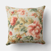 素晴らしい優しい絶妙な花離れ、花。絵を描の クッション (裏面)