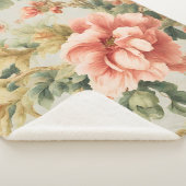 素晴らしい優しい絶妙な花離れ、花。絵を描の シェルパブランケット (3/4)