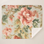 素晴らしい優しい絶妙な花離れ、花。絵を描の シェルパブランケット (正面(横))