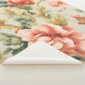 素晴らしい優しい絶妙な花離れ、花。絵を描の シェルパブランケット (3/4)