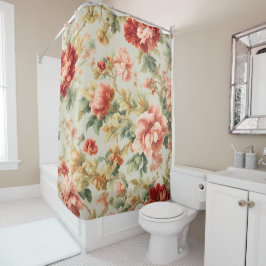 素晴らしい優しい絶妙な花離れ、花。絵を描の シャワーカーテン