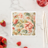 素晴らしい優しい絶妙な花離れ、花。絵を描の スタンダードカクテルナプキン (インサイチュ)