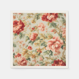 素晴らしい優しい絶妙な花離れ、花。絵を描の スタンダードカクテルナプキン