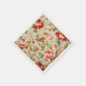 素晴らしい優しい絶妙な花離れ、花。絵を描の スタンダードカクテルナプキン (角)