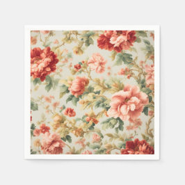 素晴らしい優しい絶妙な花離れ、花。絵を描の スタンダードカクテルナプキン