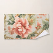 素晴らしい優しい絶妙な花離れ、花。絵を描の バスタオルセット (ハンドタオル)