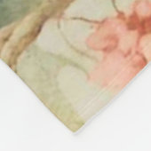 素晴らしい優しい絶妙な花離れ、花。絵を描の フリースブランケット (角)