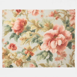 素晴らしい優しい絶妙な花離れ、花。絵を描の フリースブランケット