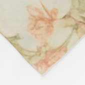 素晴らしい優しい絶妙な花離れ、花。絵を描の フリースブランケット (角)