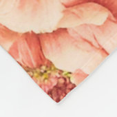 素晴らしい優しい絶妙な花離れ、花。絵を描の フリースブランケット (角)