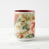 素晴らしい優しい絶妙な花離れ、花。絵を描の マグカップ (中央)