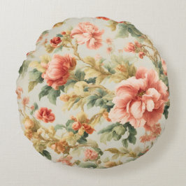 素晴らしい優しい絶妙な花離れ、花。絵を描の ラウンドクッション