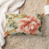 素晴らしい優しい絶妙な花離れ、花。絵を描の ランバークッション (ブランケット)