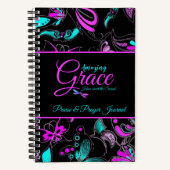 素晴らしい優美な蝶の賞賛と祈りの言葉ジャーナル ノートブック (正面)