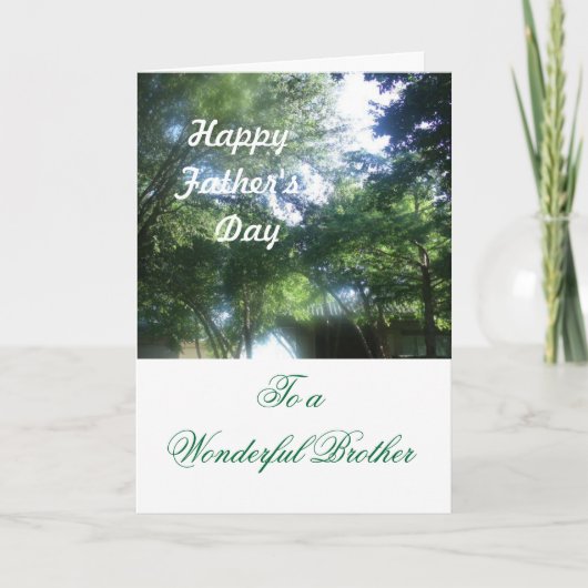 素晴らしい兄弟にとって父の日 カード (正面)