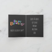 素晴らしい兄弟 カード (内部)