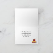 素晴らしい先生カード サンキューカード (内部)