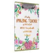 素晴らしい先生感謝ギフトのサインありがとう クリップボード (右)