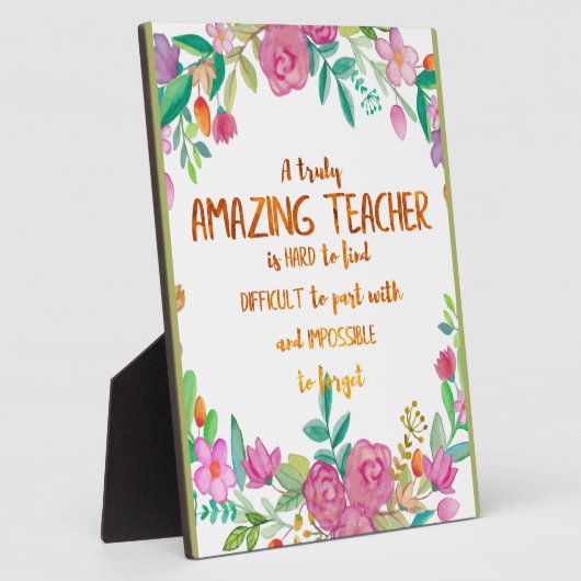 素晴らしい先生感謝ギフトのサインありがとう フォトプラーク (側面)