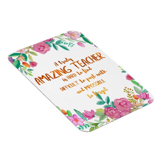 素晴らしい先生感謝ギフトのサインありがとう マグネット (右側)