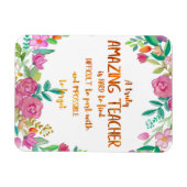 素晴らしい先生感謝ギフトのサインありがとう マグネット (横)