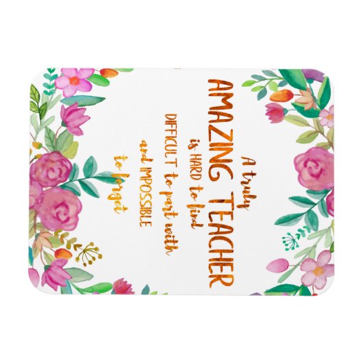 素晴らしい先生感謝ギフトのサインありがとう マグネット (横)