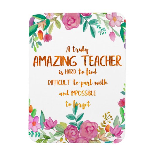 素晴らしい先生感謝ギフトのサインありがとう マグネット (縦)