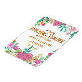 素晴らしい先生感謝ギフトのサインありがとう マグネット (左側)