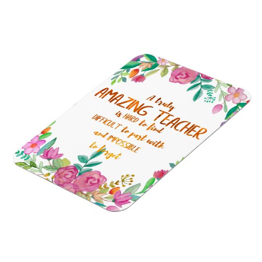 素晴らしい先生感謝ギフトのサインありがとう マグネット (左側)