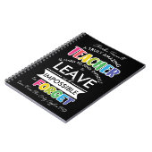 素晴らしい先生離れ退職者の贈り物 ノートブック (左側)