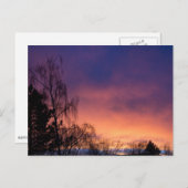 素晴らしい冬の夜明け ポストカード (正面/裏面)