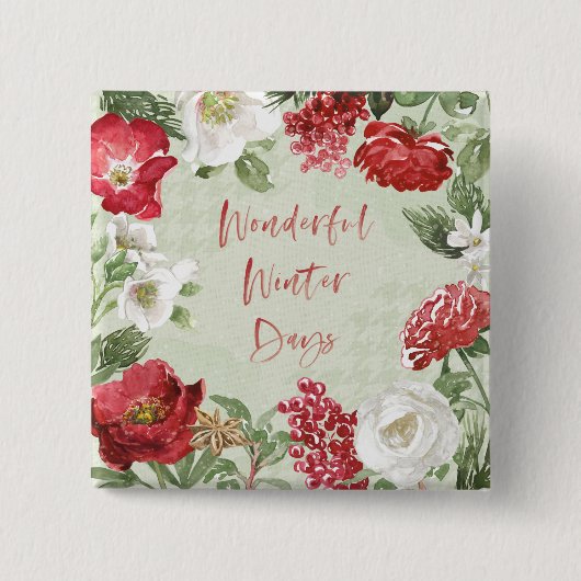 素晴らしい冬の日 缶バッジ (正面)