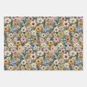 素晴らしい刺繍ラッピング紙シート ラッピングペーパーシート (正面3)