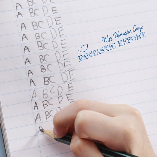 素晴らしい努力 |パーソナライズされた先生 セルフインキングスタンプ