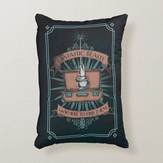 素晴らしい動物とどこで見つかるか?ブリーフケース™ アクセントクッション (正面(垂直))