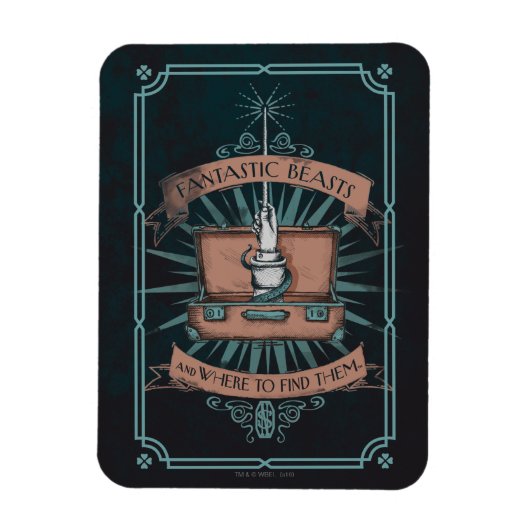 素晴らしい動物とどこで見つかるか?ブリーフケース™ マグネット (縦)