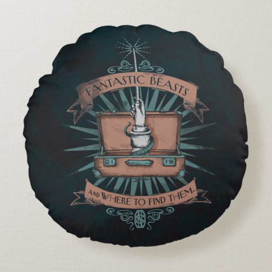 素晴らしい動物とどこで見つかるか?ブリーフケース™ ラウンドクッション (正面)