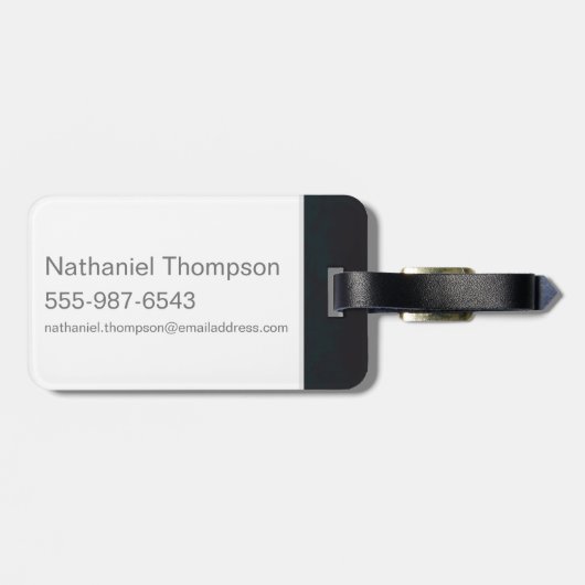 素晴らしい動物とどこで見つかるか？ブリーフケース™ ラゲッジタグ (裏面横)