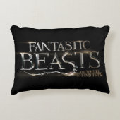 素晴らしい動物とどこで見つけられるか？™ロゴ アクセントクッション (正面)