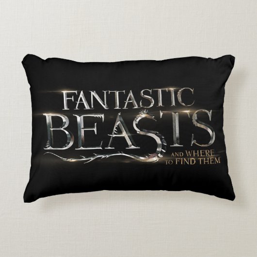 素晴らしい動物とどこで見つけられるか?™ロゴ アクセントクッション (正面)