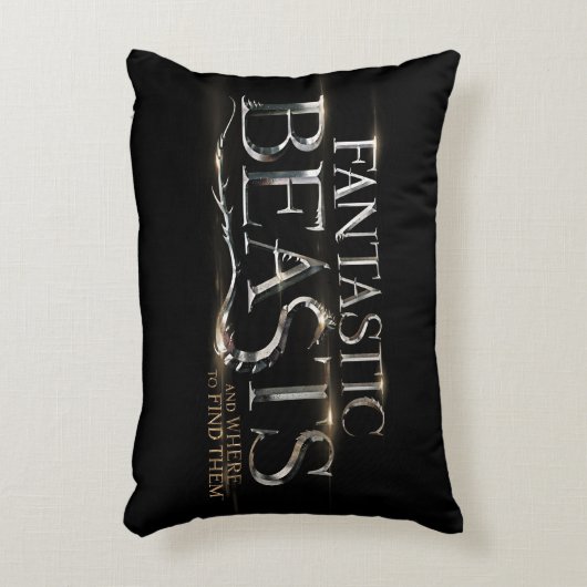 素晴らしい動物とどこで見つけられるか？™ロゴ アクセントクッション (正面(垂直))