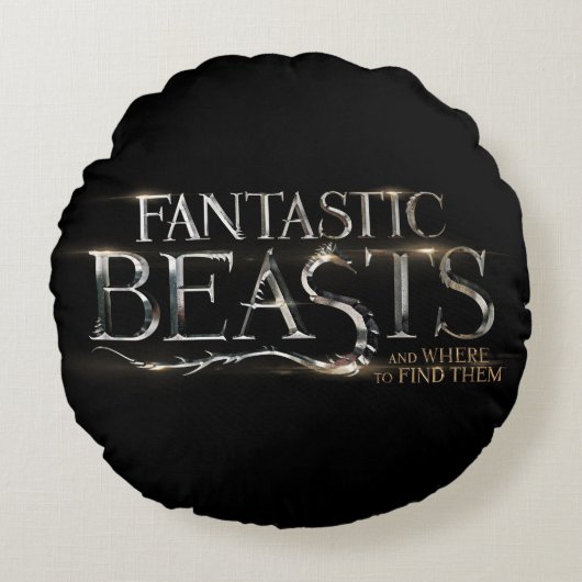 素晴らしい動物とどこで見つけられるか?™ロゴ ラウンドクッション (正面)