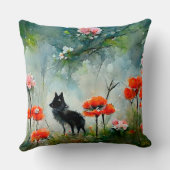 素晴らしい動物の可愛い装飾用クッション クッション (裏面)