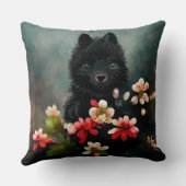 素晴らしい動物の可愛い装飾用クッション クッション (裏面)