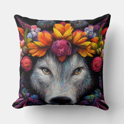 素晴らしい動物の可愛い装飾用クッション クッション (正面)