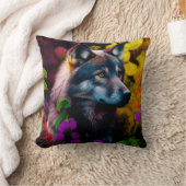 素晴らしい動物の可愛い装飾用クッション クッション (ブランケット)