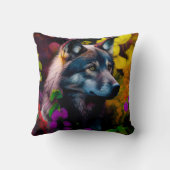 素晴らしい動物の可愛い装飾用クッション クッション (裏面)