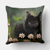 素晴らしい動物の可愛い装飾用クッション クッション (裏面)