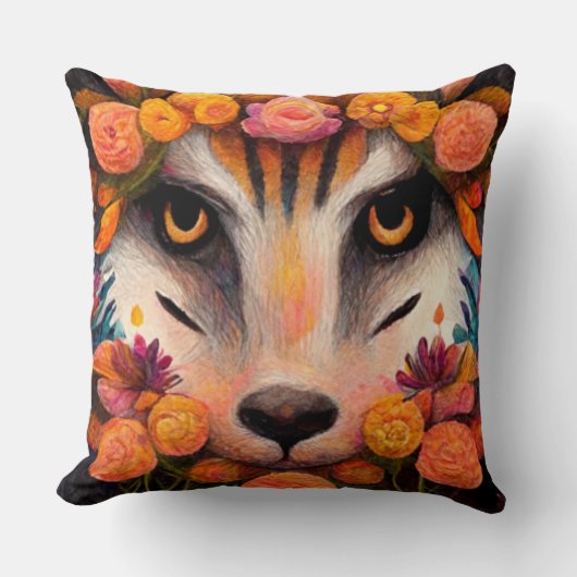 素晴らしい動物の可愛い装飾用クッション クッション (正面)